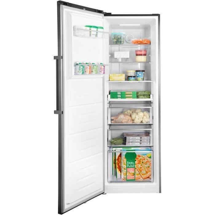 BRANDT BFU862YNX - Congélateur Armoire - 262L - No Frost - L 59,5 x H 185 cm - Inox