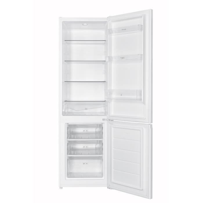 Réfrigérateur combiné BRANDT BC8027EW - 2 portes - 262L - L55 cm - Blanc