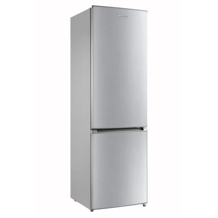 Réfrigérateur combiné BRANDT BC8511ES - 2 portes - 270L - L54 cm - Silver