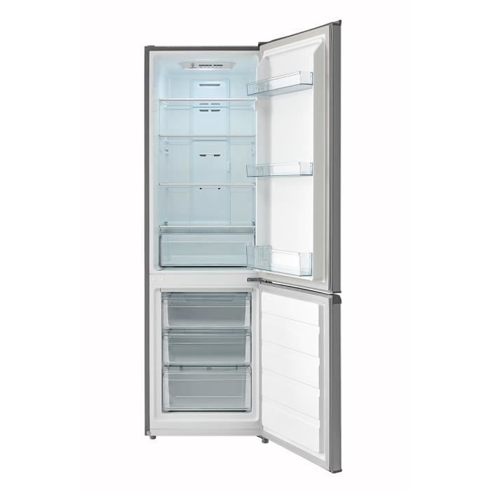 Réfrigérateur combiné BRANDT BC8511ES - 2 portes - 270L - L54 cm - Silver