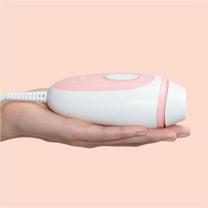 Braun Silk·expert Mini PL1014, Épilateur a Lumiere Pulsée, Épilation Semi-Définitive, Blanc/Rose, Avec Pochette De Voyage