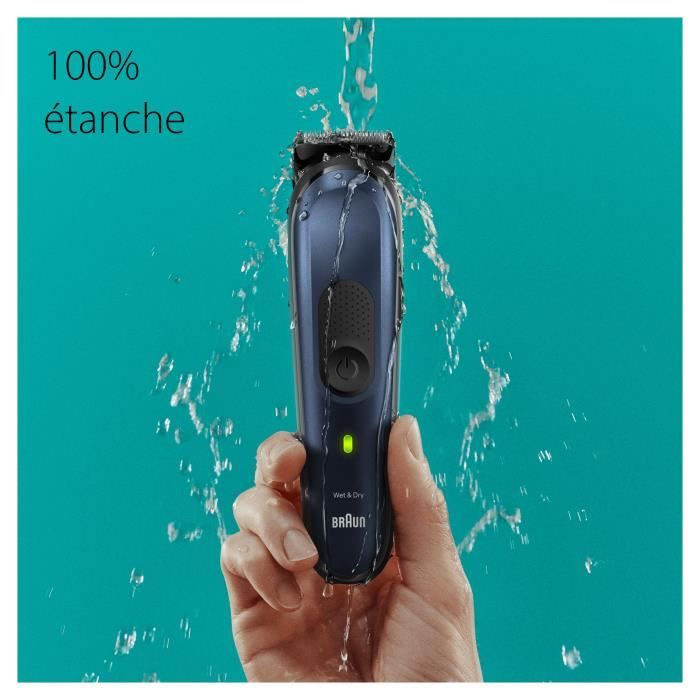 Tondeuse Tout-En-Un BRAUN - Series 7 MGK7421 - Autonomie 100 min - Kit styling inclus