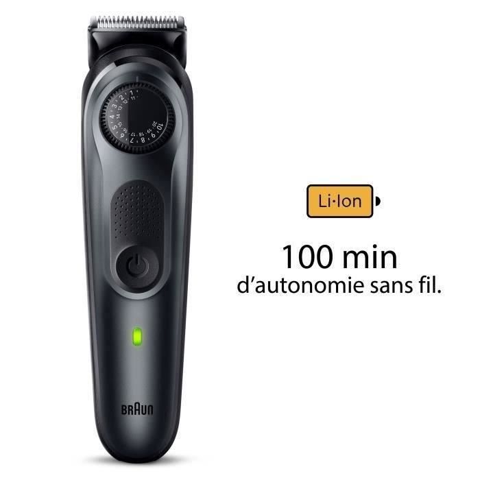 Tondeuse a barbe BRAUN - Series 5 BT5450 - 40 réglages de longueurs - 100 min d'autonomie