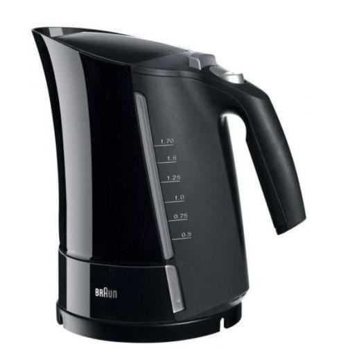 Bouilloire électrique BRAUN Multiquick 5 - 1,6 L - Noir - Systeme d'ébullition rapide