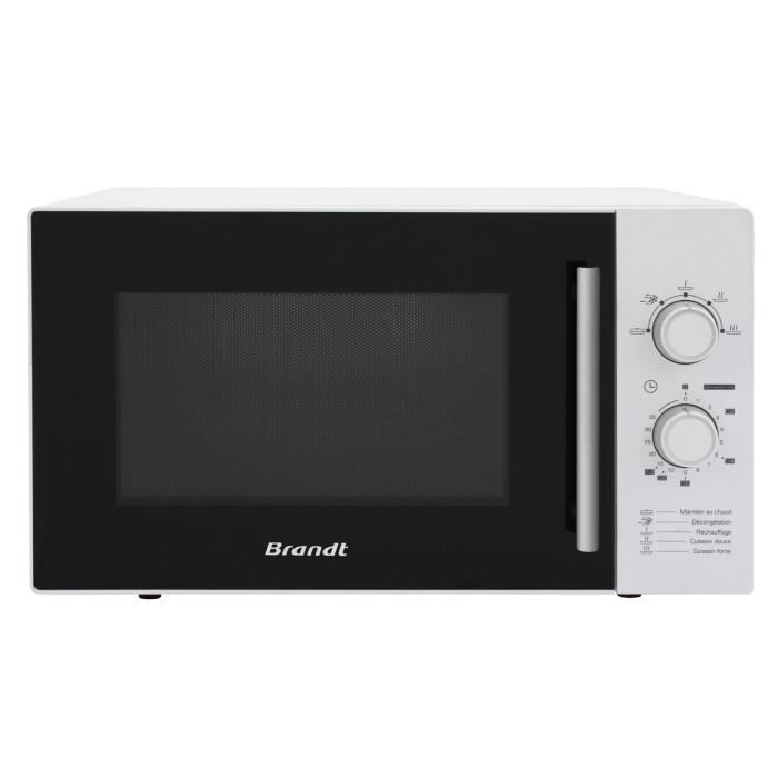 Micro-ondes monofonction BRANDT SM2602W - Blanc - 26 L - 5 niveaux de puissance - Puissance restituée 900 W