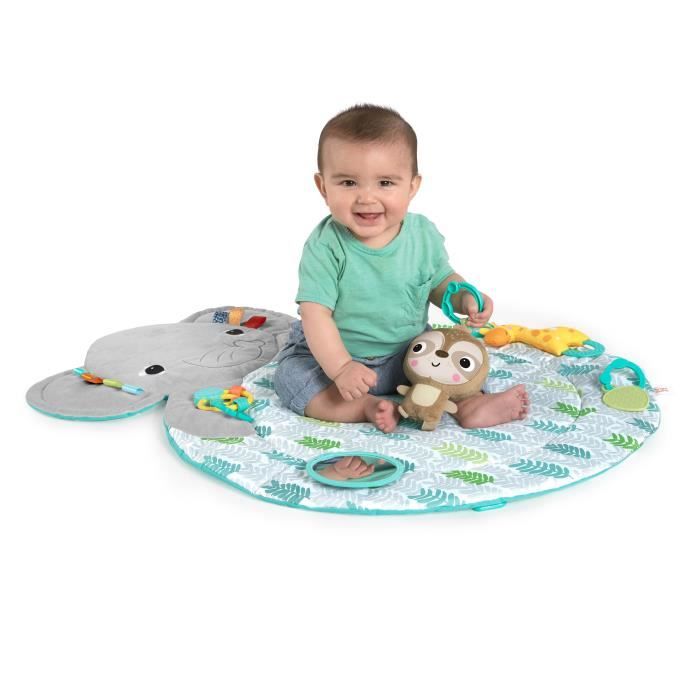 BRIGHT STARTS Tapis d'éveil Hug n Cuddle, éléphant