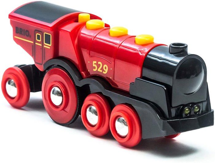 Locomotive Rouge Puissante a piles BRIO - Circuit de train en bois - Ravensburger - Des 3 ans - 33592