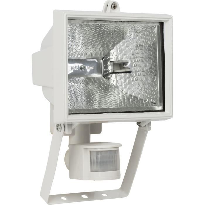 Projecteur extérieur avec détecteur TANKO - BRILLIANT - Blanc - R7s - 400W - IP44