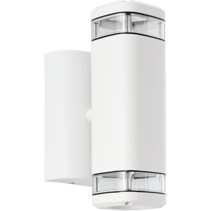 Applique extérieure - BRILLIANT - JANDY - Blanc - Métal/verre - GU10 max 2x18W - IP44