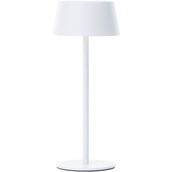 Lampe de table d'extérieur - BRILLIANT - PICCO - LED et solaire - Métal et plastique - 5 W - Blanc