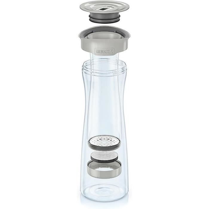 Bouteille et carafe filtrante Brita Bouteille filtrante gris pastel  - 1 filtre MicroDisc inclus