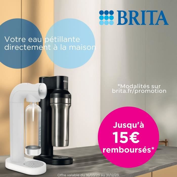 Machine a eau pétillante BRITA sodaTRIO noire