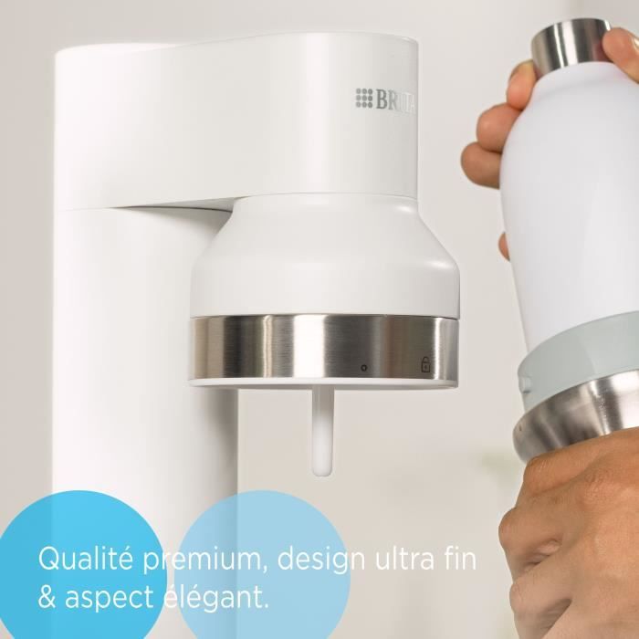 Machine a eau pétillante BRITA sodaTRIO blanche