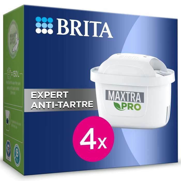 Cartouche filtre a eau Brita PACK 4 FILTRES A EAU MAXTRA PRO- EXPERT ANTI-TARTRE