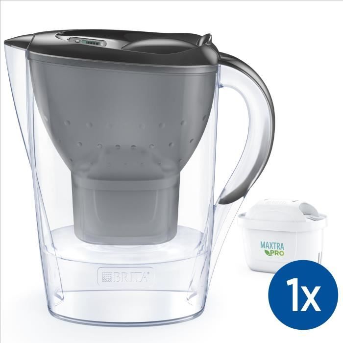 Bouteille et carafe filtrante Brita Carafe filtrante Marella graphite (2,4L) inclus 1 cartouche filtrante MAXTRA PRO All-in-1