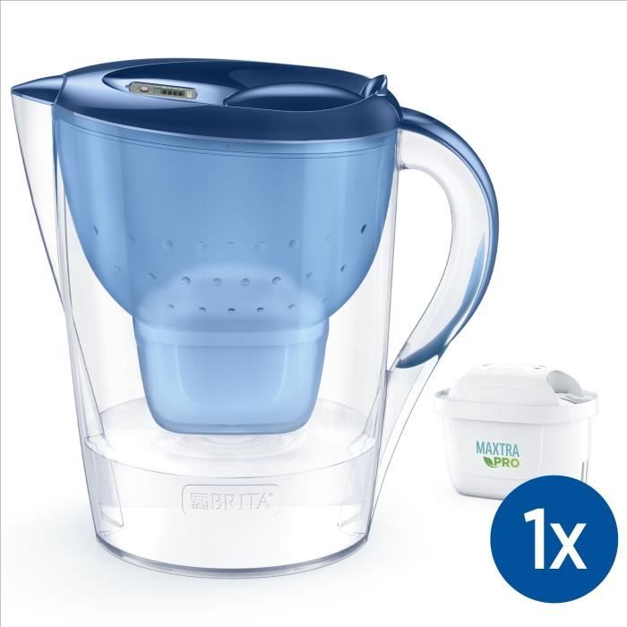 Bouteille et carafe filtrante Brita Carafe filtrante Marella bleu XL (3,5L) inclus 1 cartouche filtrante MAXTRA PRO All-in-1