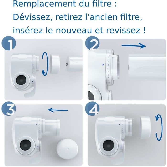 Pack 1 Filtre a eau - BRITA - ON TAP V - 600 L d'eau filtrée / 4 mois - Compatible systeme de filtration sur robinet ON TAP V