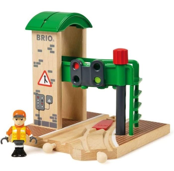 Brio World Station de Controle et d'Aiguillage - Accessoire pour circuit de train en bois - Ravensburger - Mixte des 3 ans - 33674