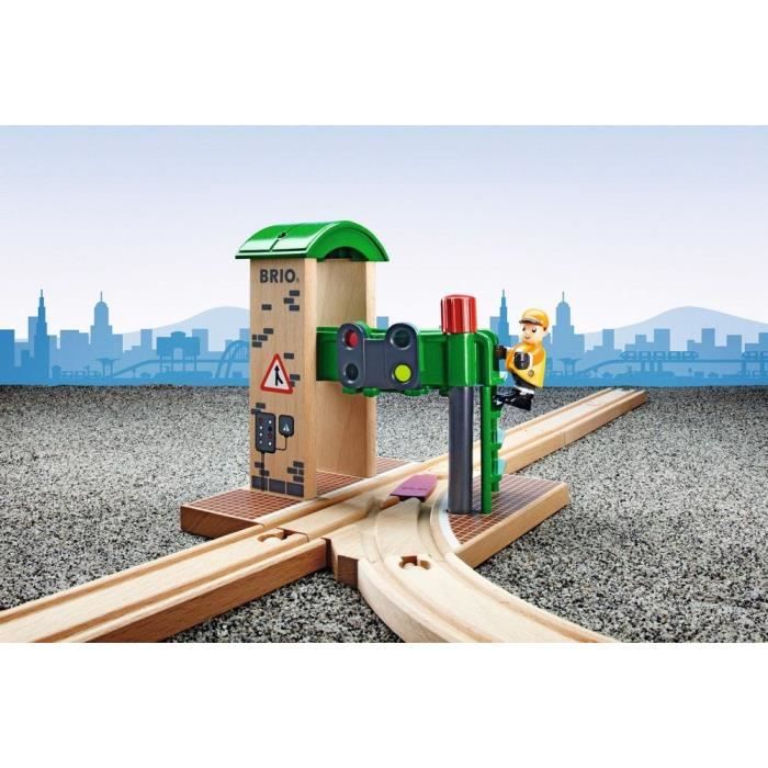 Brio World Station de Controle et d'Aiguillage - Accessoire pour circuit de train en bois - Ravensburger - Mixte des 3 ans - 33674