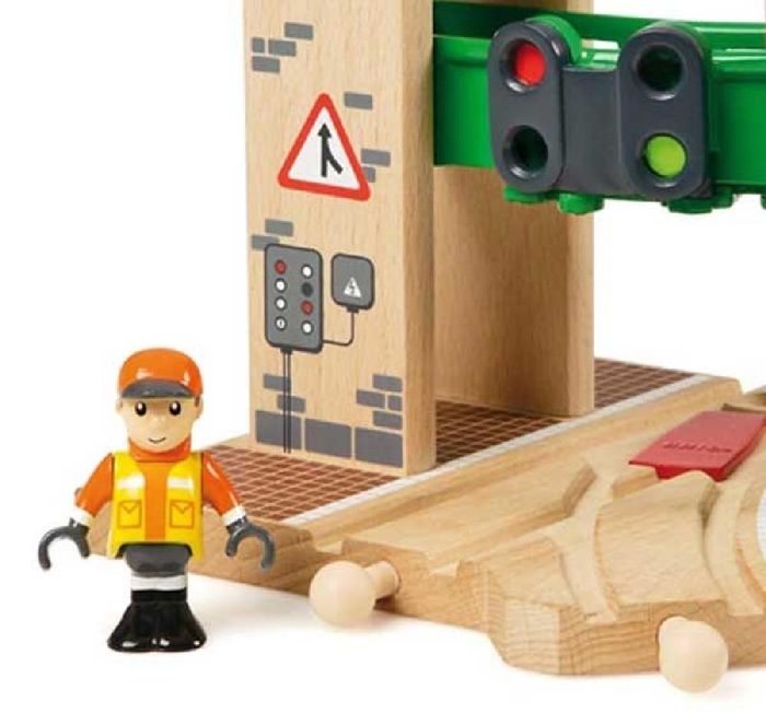 Brio World Station de Controle et d'Aiguillage - Accessoire pour circuit de train en bois - Ravensburger - Mixte des 3 ans - 33674