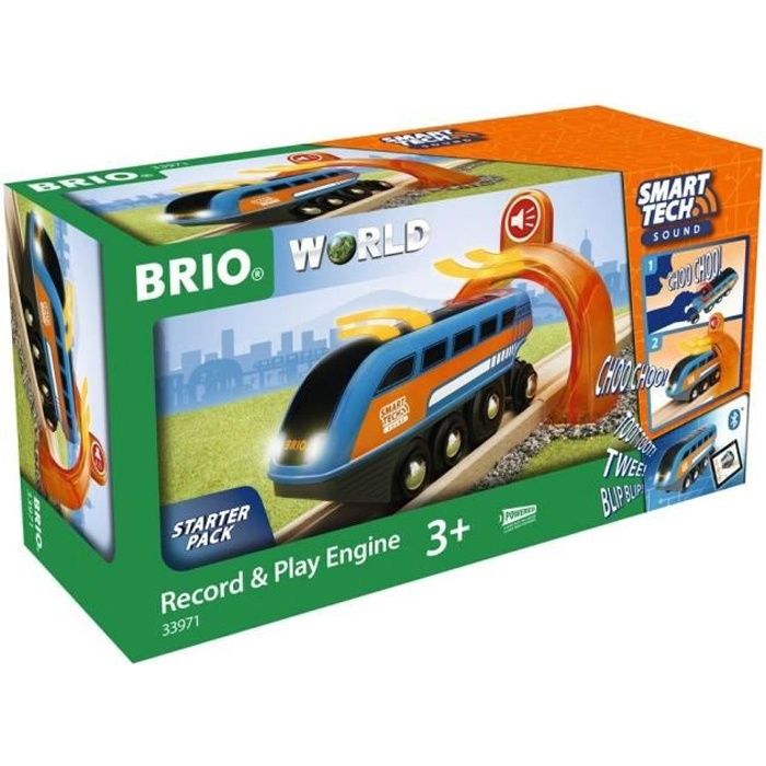 Locomotive a Enregistreur vocal Smart Tech Sound - BRIO - Circuit de train en bois - Mixte - Des 3 ans