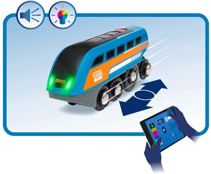 Locomotive a Enregistreur vocal Smart Tech Sound - BRIO - Circuit de train en bois - Mixte - Des 3 ans