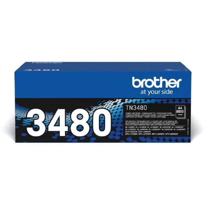 Cartouche de toner BROTHER TN3480 a rendement élevé - Noir