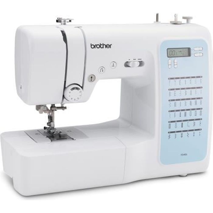 Machine a coudre électronique BROTHER FS40s - 40 points de couture - Enfile-aiguille automatique - Ecran LCD