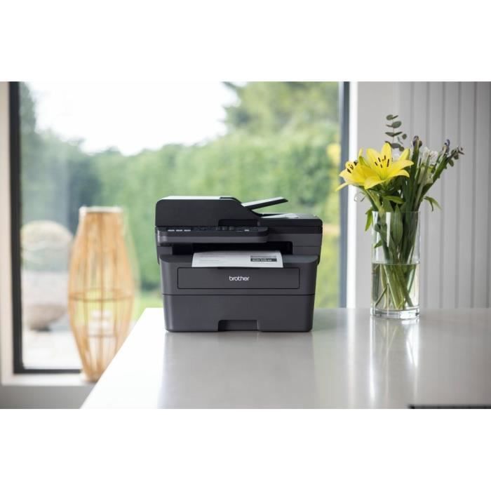 Imprimante multifonction laser monochrome 4-en-1 Brother MFC-L2827DW avec Ethernet et Wifi