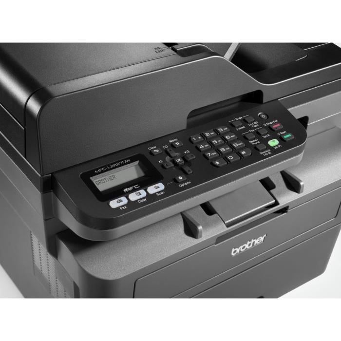 Imprimante multifonction laser monochrome 4-en-1 Brother MFC-L2827DW avec Ethernet et Wifi