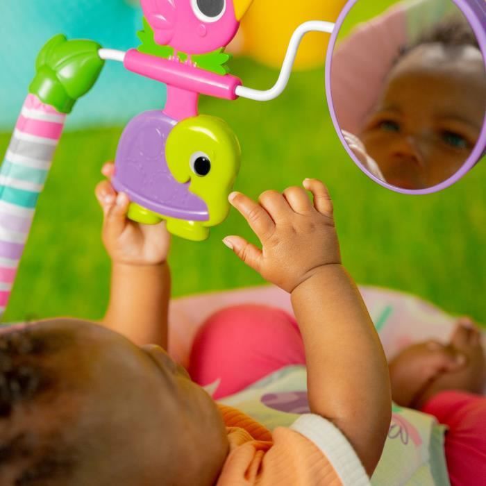 BRIGHT STARTS Transat pink paradise, vibrations apaisantes, jouets interactifs, des la naissance