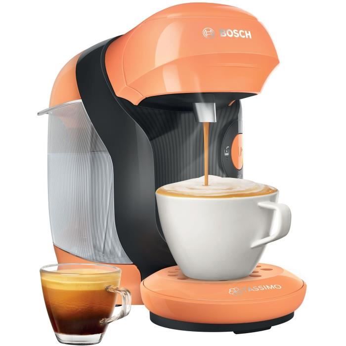 Machine a café multi-boissons automatique - BOSCH TASSIMO TAS11 STYLE - Peche - Espresso - 15 bar