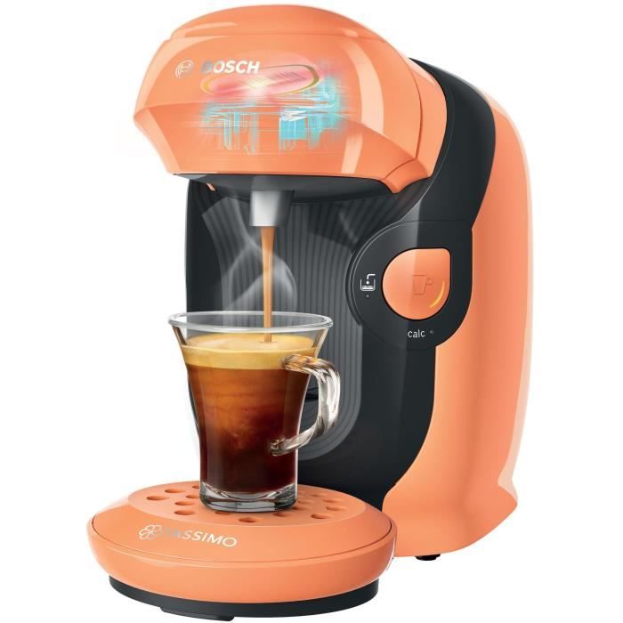 Machine a café multi-boissons automatique - BOSCH TASSIMO TAS11 STYLE - Peche - Espresso - 15 bar