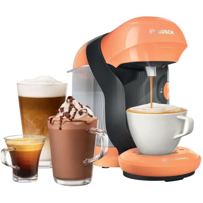 Machine a café multi-boissons automatique - BOSCH TASSIMO TAS11 STYLE - Peche - Espresso - 15 bar