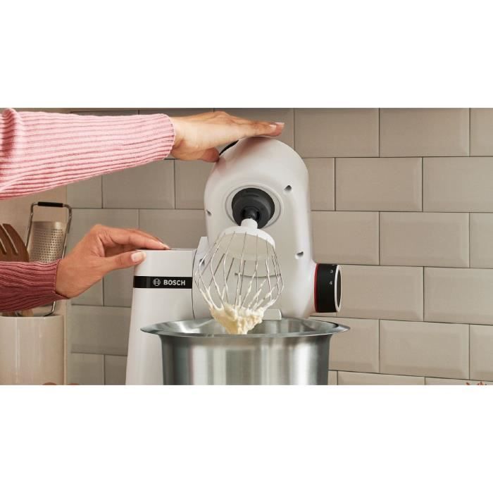 Robot patissier compact et multifonction KITCHEN MACHINE BOSCH Serie 2 - 700W - 3,8L - Blanc