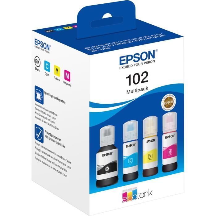 Cartouche d'encre Epson PACK ECOTANK 102 4 COULEURS