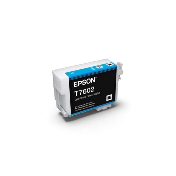 EPSON Cartouche d'encre T7602 Cyan - Orque (C13T76024010)