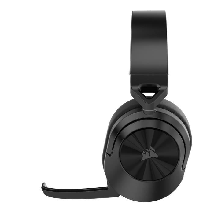 Casque PC Corsair Casque Gaming sans fil HS55 Wireless Carbon, PC et PS5.