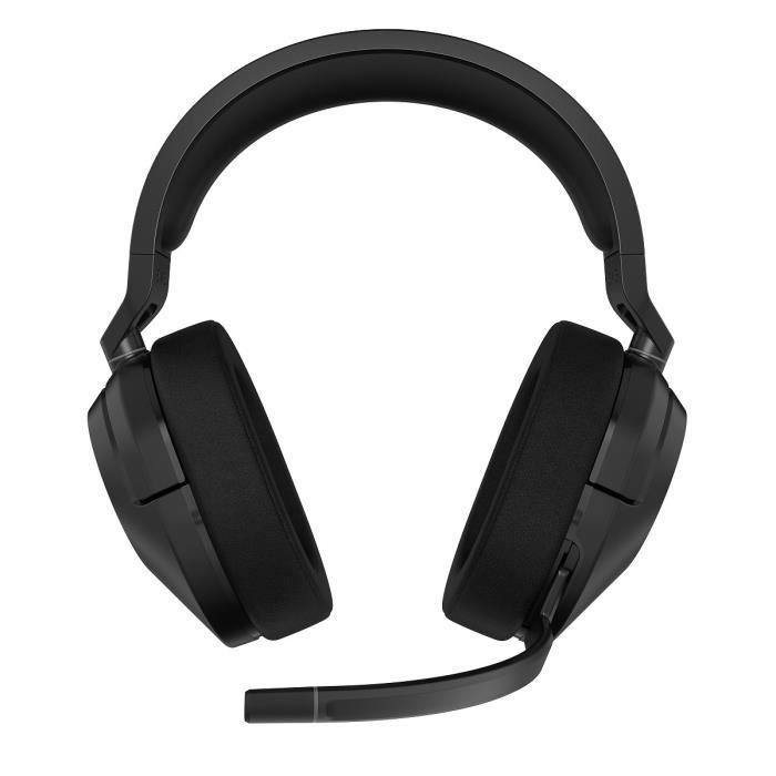 Casque PC Corsair Casque Gaming sans fil HS55 Wireless Carbon, PC et PS5.