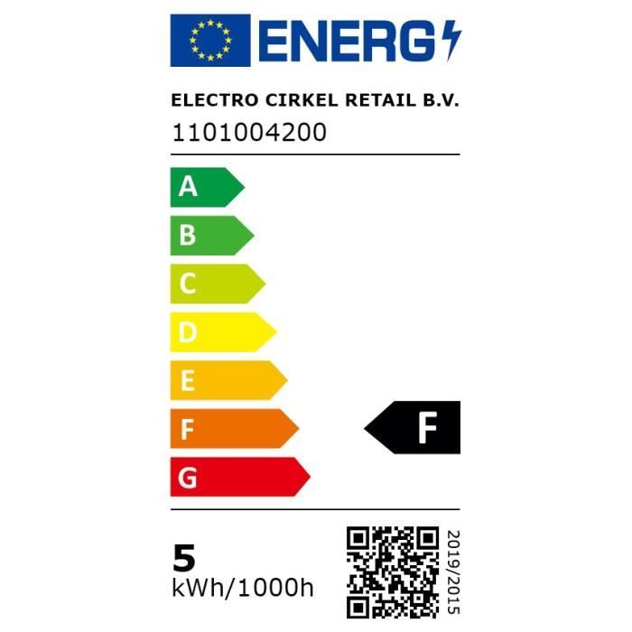 Ampoule LED E14 - CALEX - BALL P45 - Filament droit - 4,5 W - 470 lm - 2700 K - Intensité variable - Transparente