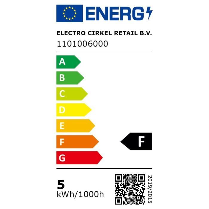 Ampoule LED E27 - CALEX - CANDLE B35 - Filament droit - 4,5 W - 470 lm - 2700 K - Intensité variable - Transparent