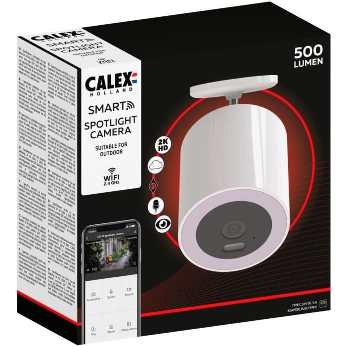 Caméra Projecteur intelligent - CALEX - WiFi - Batterie garantie 5 ans