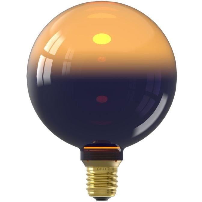 Ampoule LED E27 - CALEX - INCEPTION G125 - 3,5 W - 80 lm - 1800 K - Dégradé noir / or