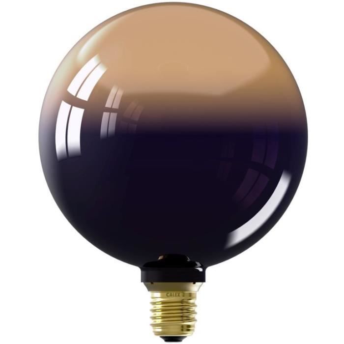 Ampoule LED E27 - CALEX - INCEPTION G125 - 3,5 W - 80 lm - 1800 K - Dégradé noir / or