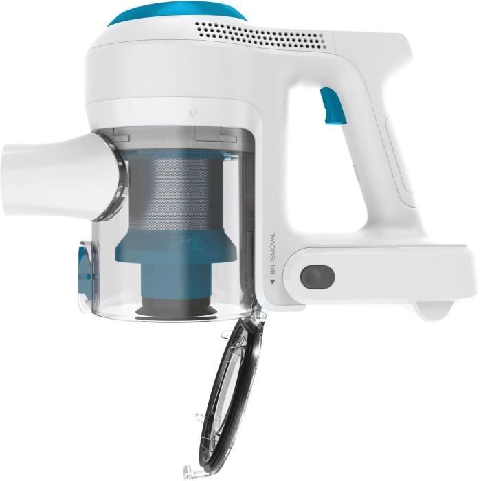 CANDY Viva CVIVA02E - Aspirateur Balai sans fil multifonction - 22  V - Autonomie 30 min - Bleu / Blanc