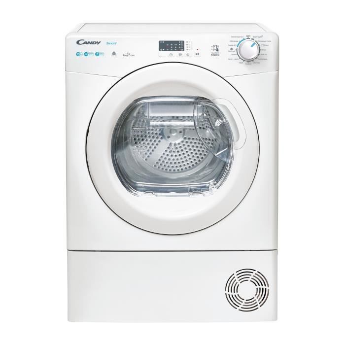 Seche-linge pompe a chaleur CANDY Smart CSE H10A1LE-47 - 10 kg - Connecté - 15 programmes - 66dB - Classe A+