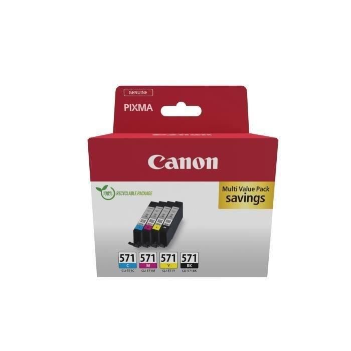 Multipack cartouches d'encre - CANON - CLI-571 Noir/Cyan/Magenta/Jaune