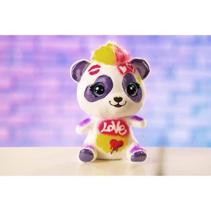 Peluche Airbrush Panda a personnaliser - Peluche spray art avec feutres et pochoirs - OFG 257 - Canal Toys