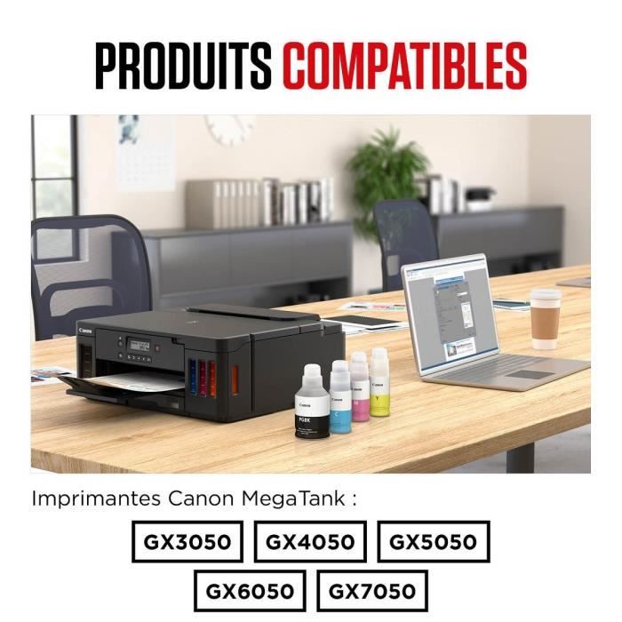 Bouteille d'encre - CANON - GI-56BK - Noir - Compatibilité MAXIFY GX - (4412C001)