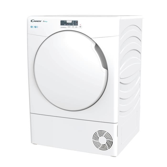 Seche-linge pompe a chaleur CANDY Easy EYE H8A2L-S - 8 kg - Connecté - 8 programmes - 67dB - Classe A++